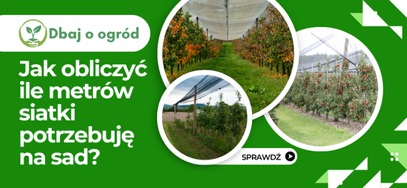 Jak obliczyć ile metrów siatki potrzebuję na sad?